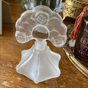 Elegant Frosted Glass Perfume Bottle